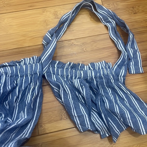 American Eagle Off The Shoulder Striped Dress Size Medium NWT - Picture 3 of 3
